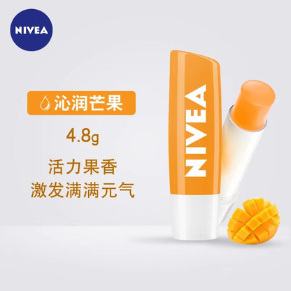 Nivea Moisturizing Lipstick Natural Lip Care Oil for Lips Rose Cherry Strawberry 4.8G Moisturizing for Women Men Lip Skin Care