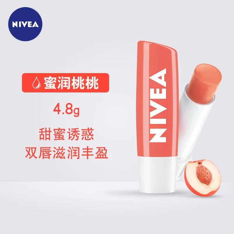 Nivea Moisturizing Lipstick Natural Lip Care Oil for Lips Rose Cherry Strawberry 4.8G Moisturizing for Women Men Lip Skin Care